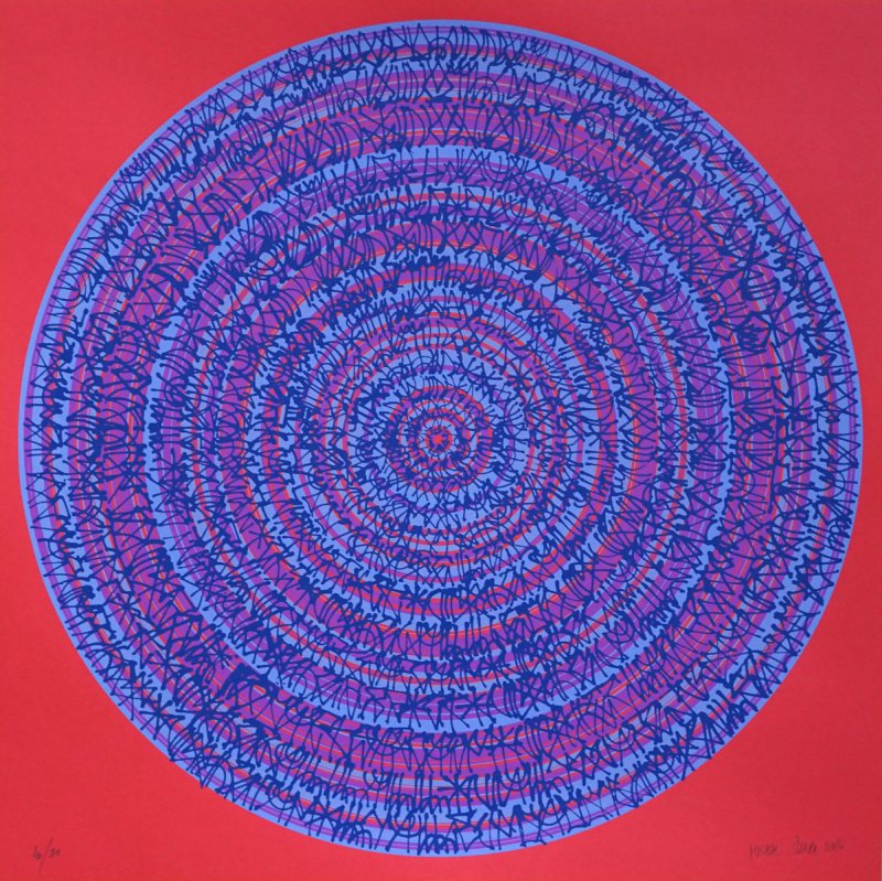 Kontrola myšlenek, 50 x 50cm, 2016